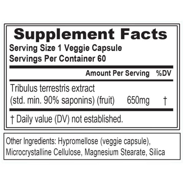 Version 1.0.0 Frasco cápsulas Tribulus para hombre resistencia fuerza Evlution