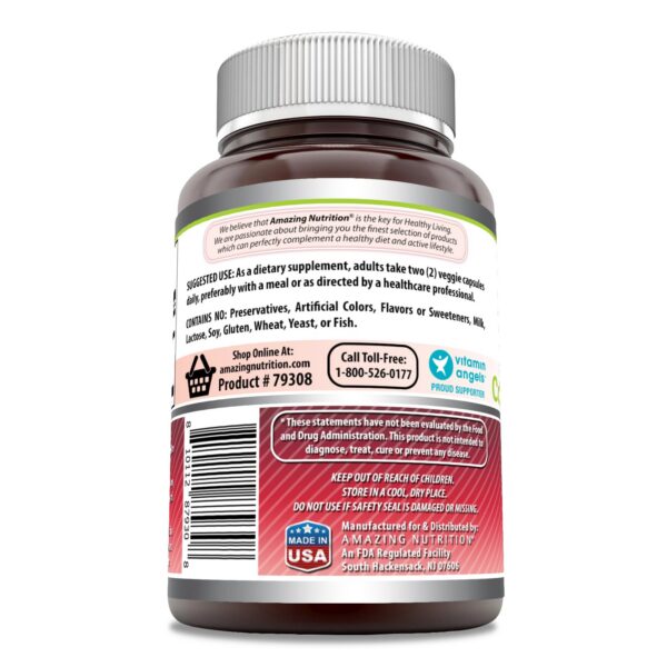 Frasco cápsulas vegetales Amazing Formulas concentrado arándano vitamina c