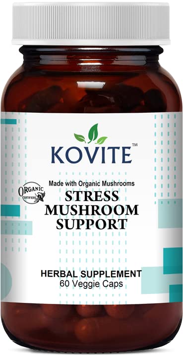 Frasco de cápsulas vegetales Kovite para soporte de estrés