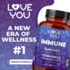 Frasco cápsulas vegetales Love You Immune para sistema inmune