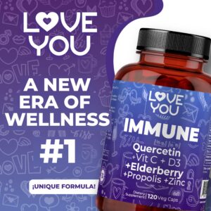Version 1.0.0 Frasco cápsulas vegetales Love You Immune para sistema inmune