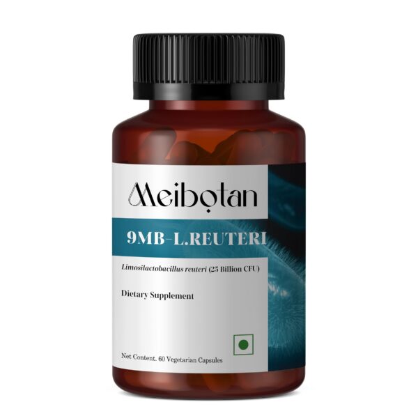 Version 1.0.0 Frasco de cápsulas vegetales MEIBOTAN probióticos para hombres y mujeres