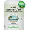 Frasco cápsulas vitamina C liposomal Maxi Health 500mg