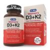 Version 1.0.0 Frasco cápsulas Vitamina D3 5000 UI K2 Dr. Wise para mujeres