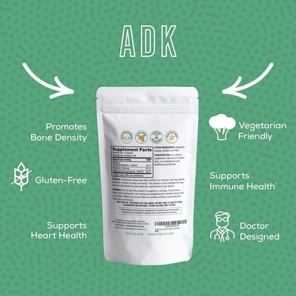 Version 1.0.0 Frasco con cápsulas vitaminas d3 k2 a smart for life