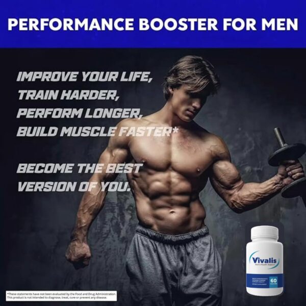 Frasco con cápsulas VIVALIS para energía y vitalidad