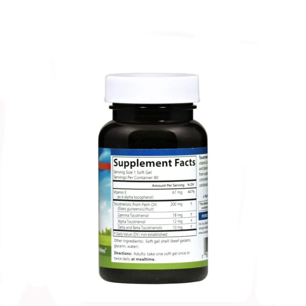 Frasco Carlson Tocotrienoles vitamina E suplemento antioxidante