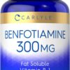 Frasco de Carlyle Benfotiamina 300mg 90 cápsulas