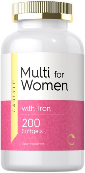 Frasco Carlyle multivitaminas mujeres hierro