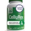 Version 1.0.0 Frasco CelluRex con CoQ-10 y PQQ suplemento optimizador celular
