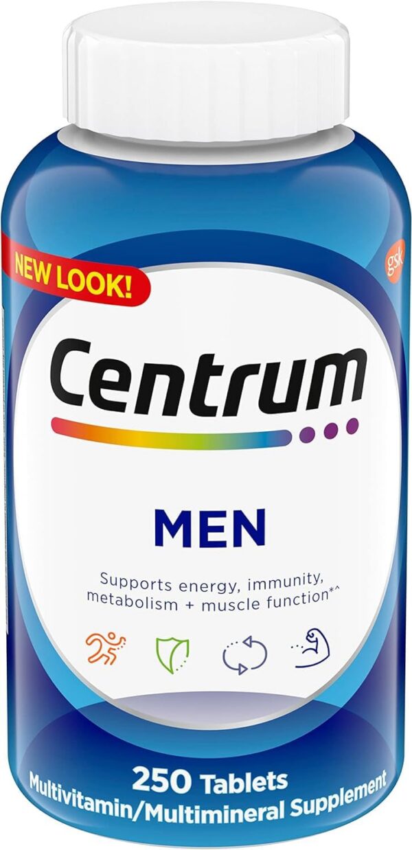 Version 1.0.0 Frasco Centrum multivitamínico para hombres 250 cápsulas