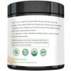 Frasco cerrado espirulina orgánica en polvo superalimento