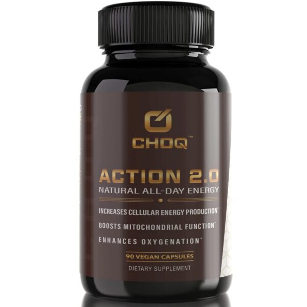Frasco CHOQ Action 2.0 energía natural 90 cápsulas