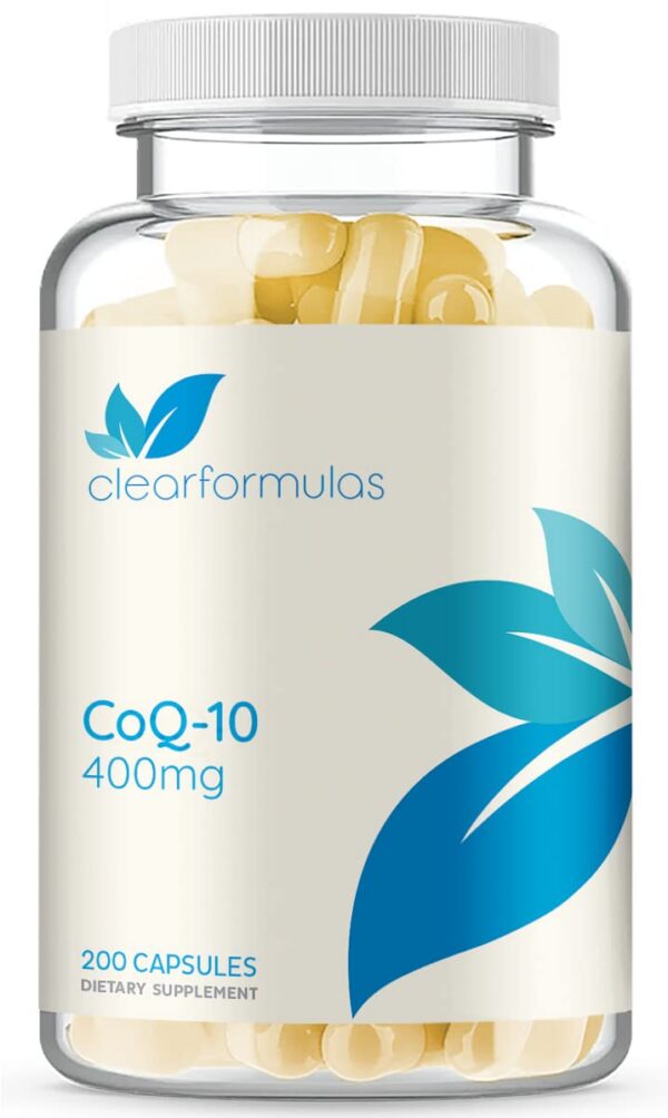 Frasco ClearFormulas CoQ10 400mg 200 cápsulas
