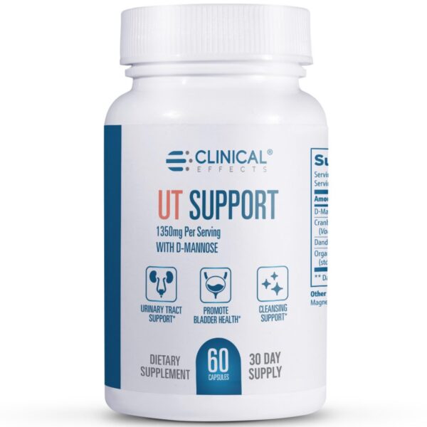 Frasco Clinical Effects UT Support 60 cápsulas para salud urinaria mujeres