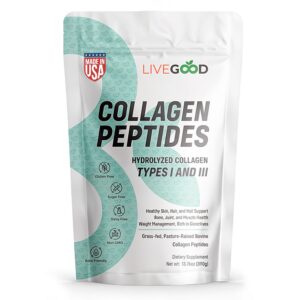 Frasco de colágeno sin sabor listo para uso