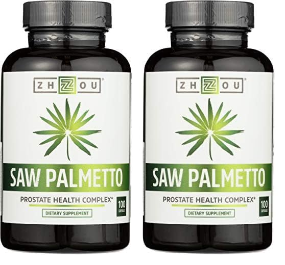 Frascos del complejo prostático Saw Palmetto ZHOU Nutrition