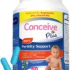 Frasco Conceive Plus para fertilidad masculina con nutrientes esenciales