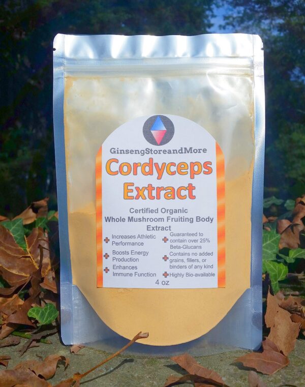 Frasco cerrado de Cordyceps extracto para energía y sistema inmune