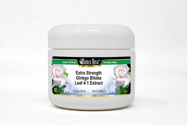 Frasco de crema con extracto de ginkgo biloba alta potencia