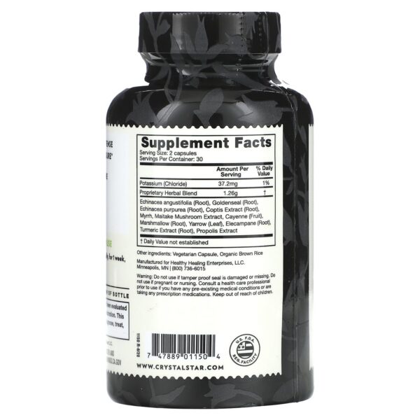 Frasco Crystal Star suplemento refuerzo inmunológico multisistémico