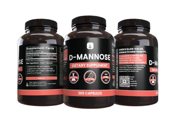 Frasco de PURE ORIGINAL INGREDIENTS D-Mannose