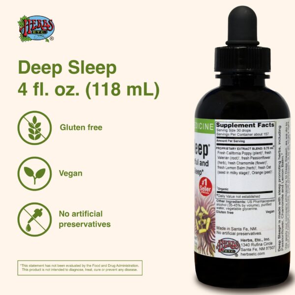 Frasco Deep Sleep suplemento para dormir herbal