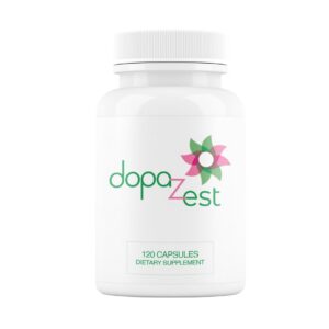 Frasco DopaZest claridad mental apoyo cerebro 120 cápsulas