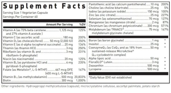 Frasco de Douglas Labs Ultra Preventive 1 60 cápsulas