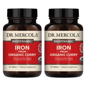Frasco Dr Mercola Hierro curry orgánico