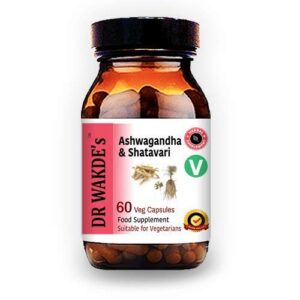 Frasco DR WAKDE cápsulas Ashwagandha Shatavari 60 veganas