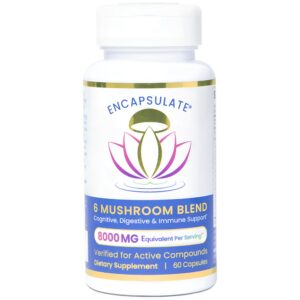 Frasco ENCAPSULATE mezcla 6 hongos para apoyo inmunológico y cerebral