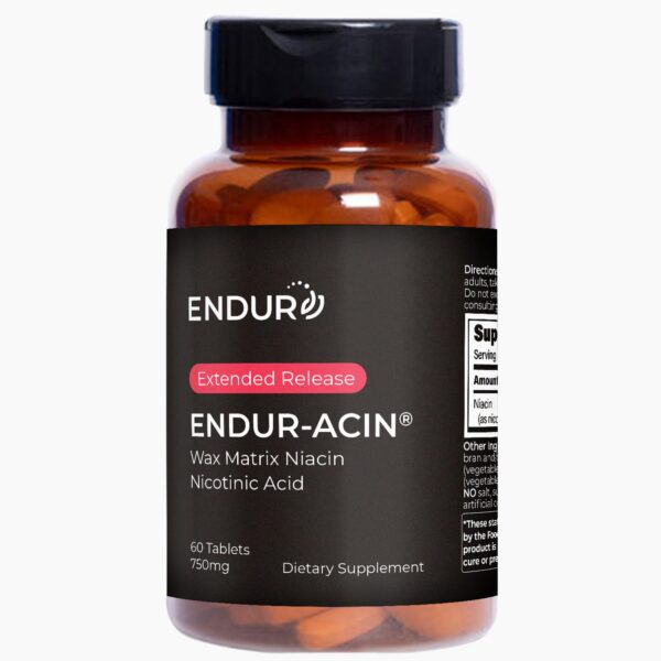 Frasco Endurance Products ENDUR-ACIN niacina 750mg 60 tabletas