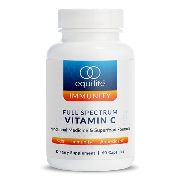 Frasco Equilife vitamina C espectro completo 60 cápsulas