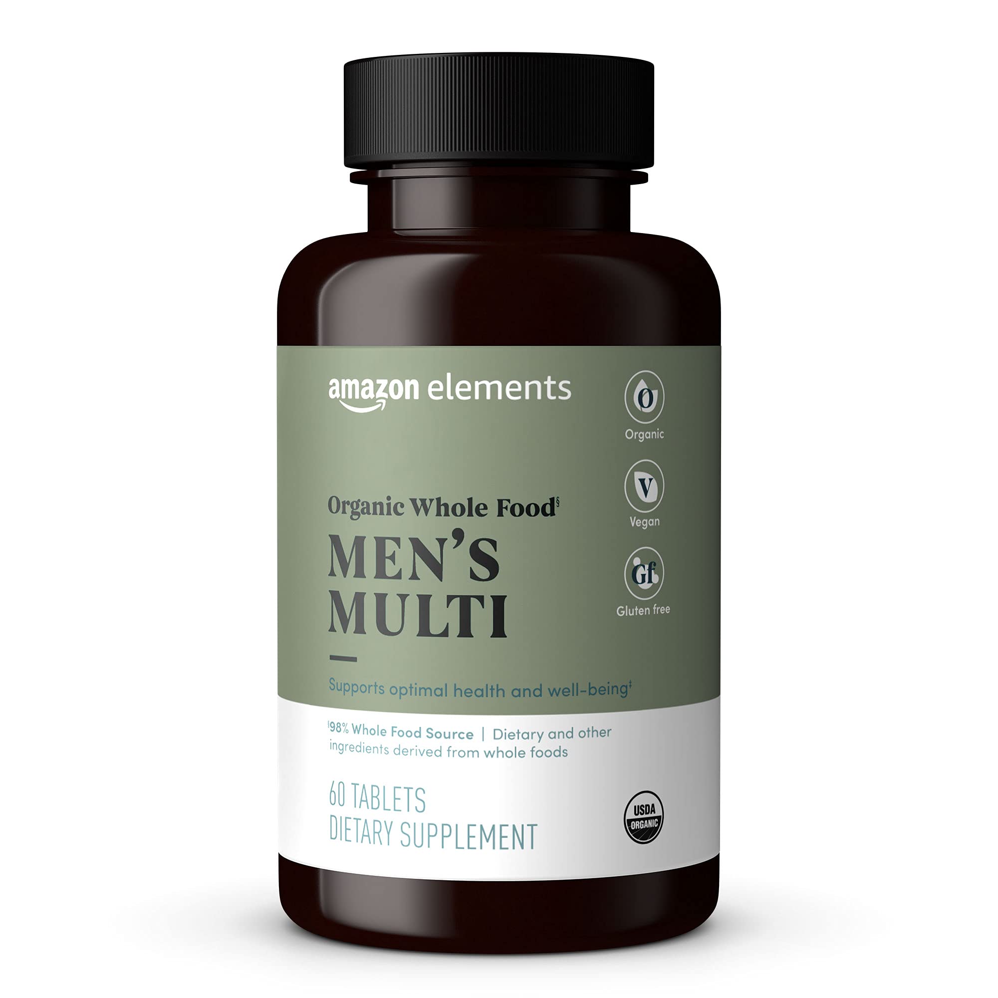 Amazon Elements Organic Whole Food Multivitamin for Men
