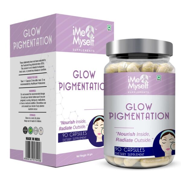 Frasco de iMeMyself Glow con etiqueta frontal