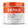 Frasco y etiqueta de Genius Creatine de The Genius Brand