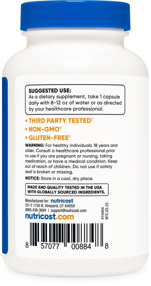 Nutricost saúco negro suplemento para apoyo inmunológico 120 cápsulas