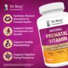 Frasco y etiquetas vitaminas prenatal Dr. Berg