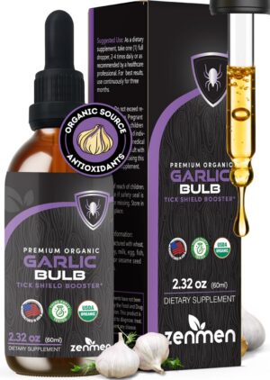 Frasco extracto ajo orgánico Zenmen 2.32oz sin olor