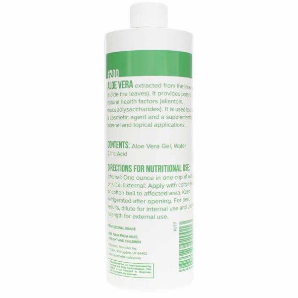 Frasco extracto de Aloe Vera para uso interno y externo
