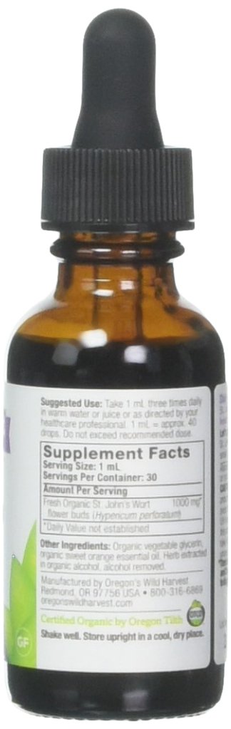 Frasco extracto fresco hierba de San Juan Oregon's Wild Harvest