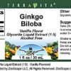 Extracto líquido Ginkgo Biloba TerraVita lado del frasco