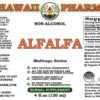 Frasco de extracto herbal de alfalfa líquida sin alcohol 4 oz Hawaii Pharm