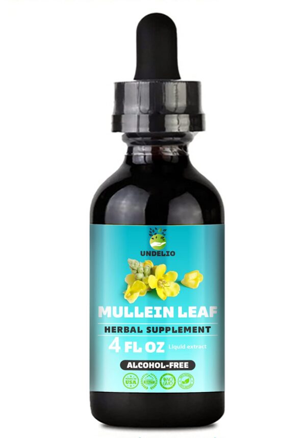 Frasco de extracto herbal Undelio 4 oz hoja de gordolobo