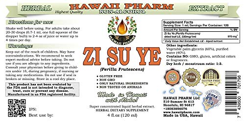 Version 1.0.0 Frasco Extracto Herbal Zi Su Ye Hawaii Pharm 16oz