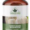Frasco de extracto de hongo Melena de León Natural Vida 120 cápsulas
