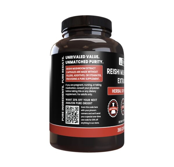 Version 1.0.0 Frasco extracto hongo Reishi PURE ORIGINAL INGREDIENTS sin añadidos