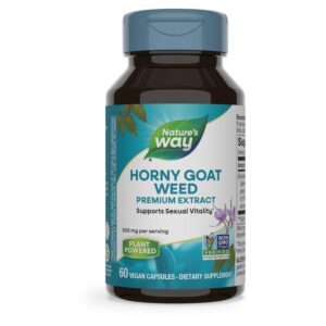 Version 1.0.0 Frasco extracto Horny Goat Weed Nature's Way 60 cápsulas