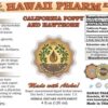 Frasco del extracto líquido de amapola y espino blanco Hawaii Pharm